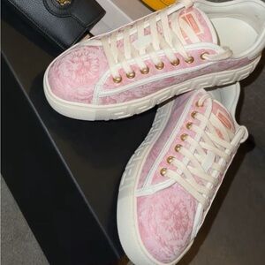 Versace Pink and White Women's Sneakers